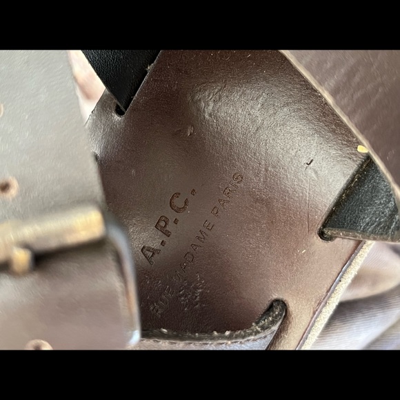 A.P.C. Dark Brown Cesar Sandals 40 - Picture 7 of 7